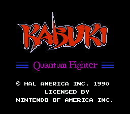 Kabuki: Quantum Fighter title screenshot